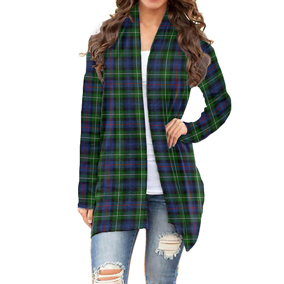 MacKenzie Modern Tartan Plaid Cardigan With Long Sleeve