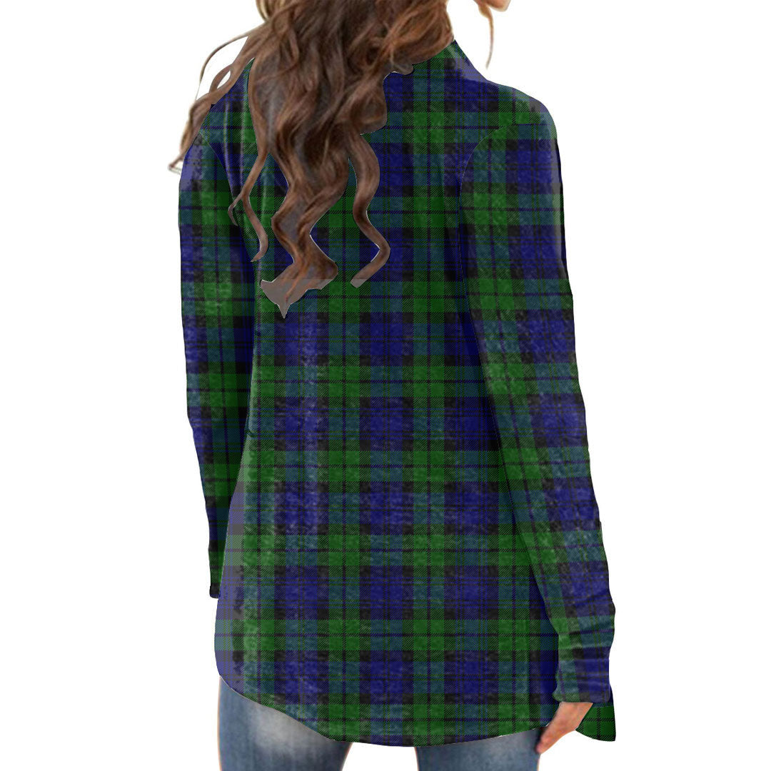 Campbell Modern Tartan Plaid Cardigan With Long Sleeve