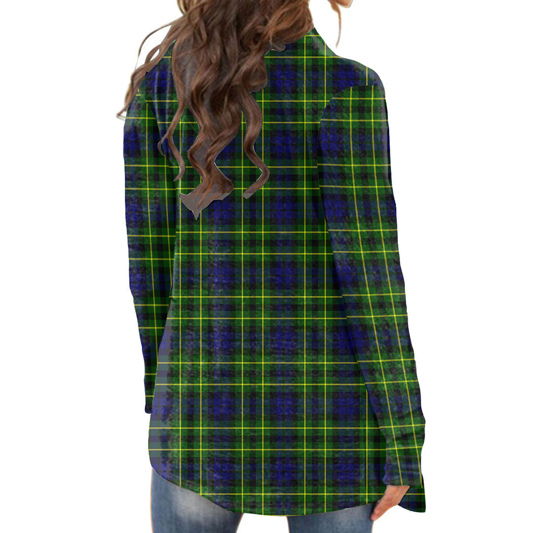 Campbell of Breadalbane Modern Tartan Plaid Cardigan With Long Sleeve