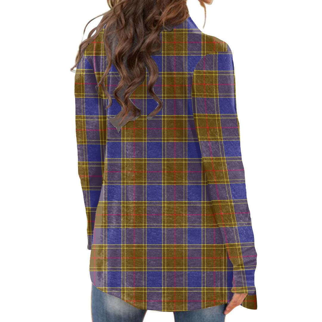 Balfour Modern Tartan Plaid Cardigan With Long Sleeve