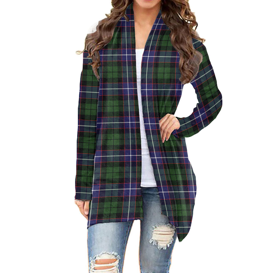 Galbraith Modern Tartan Plaid Cardigan With Long Sleeve