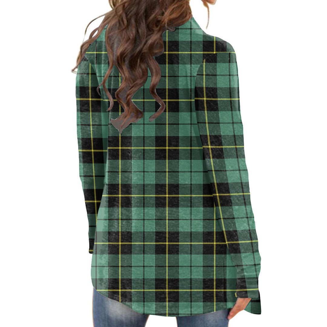 Wallace Hunting Ancient Tartan Plaid Cardigan With Long Sleeve