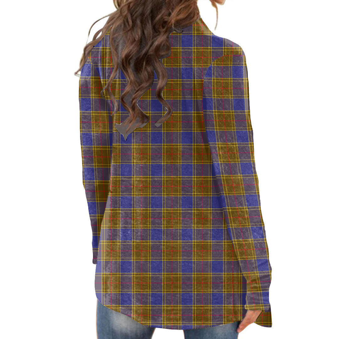 Balfour Modern Tartan Crest Cardigan With Long Sleeve