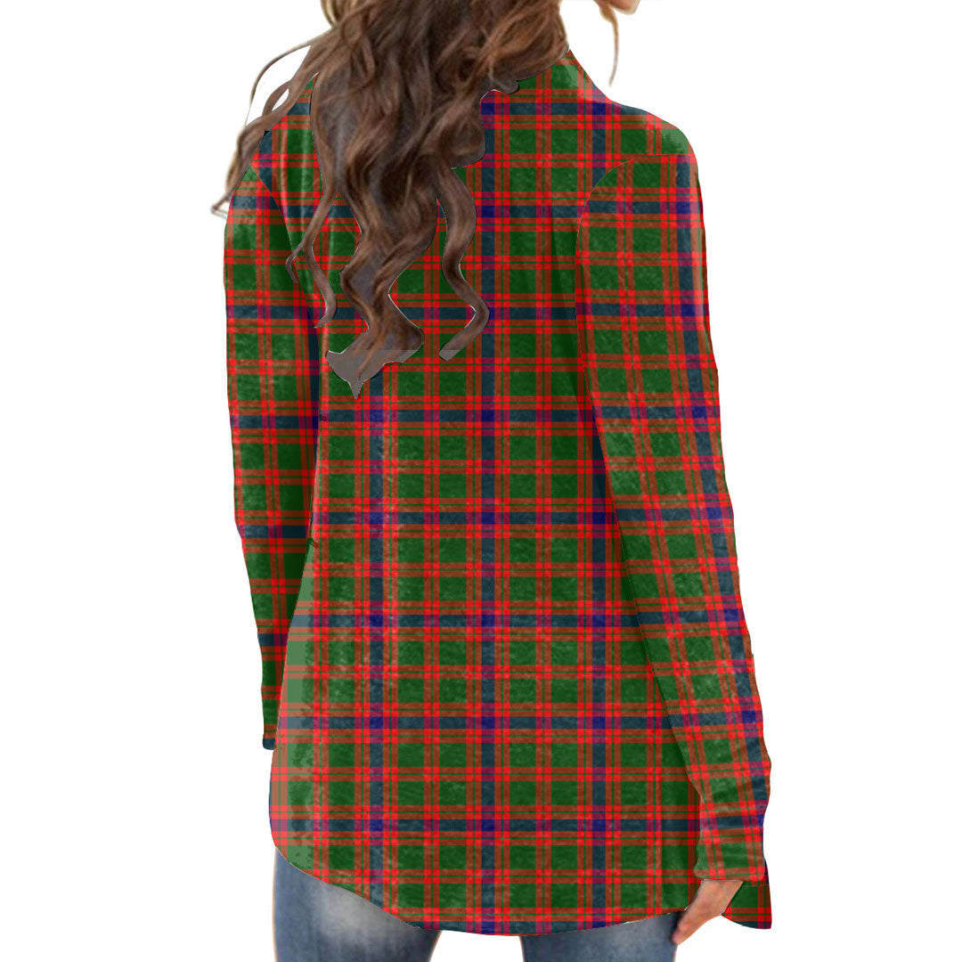 Skene Modern Tartan Crest Cardigan With Long Sleeve