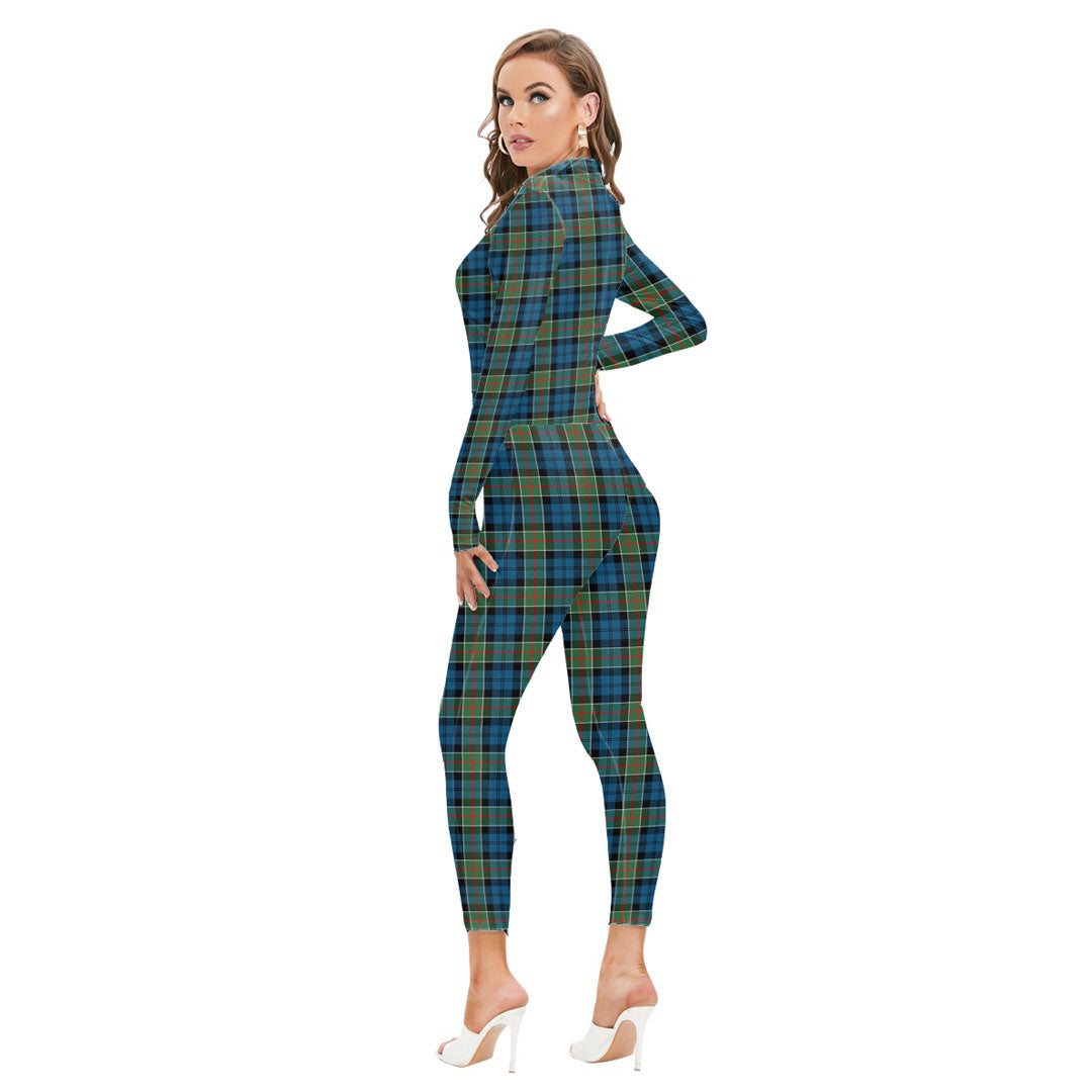 Colquhoun Ancient Tartan Crest Long-sleeved High-neck Jumpsuit