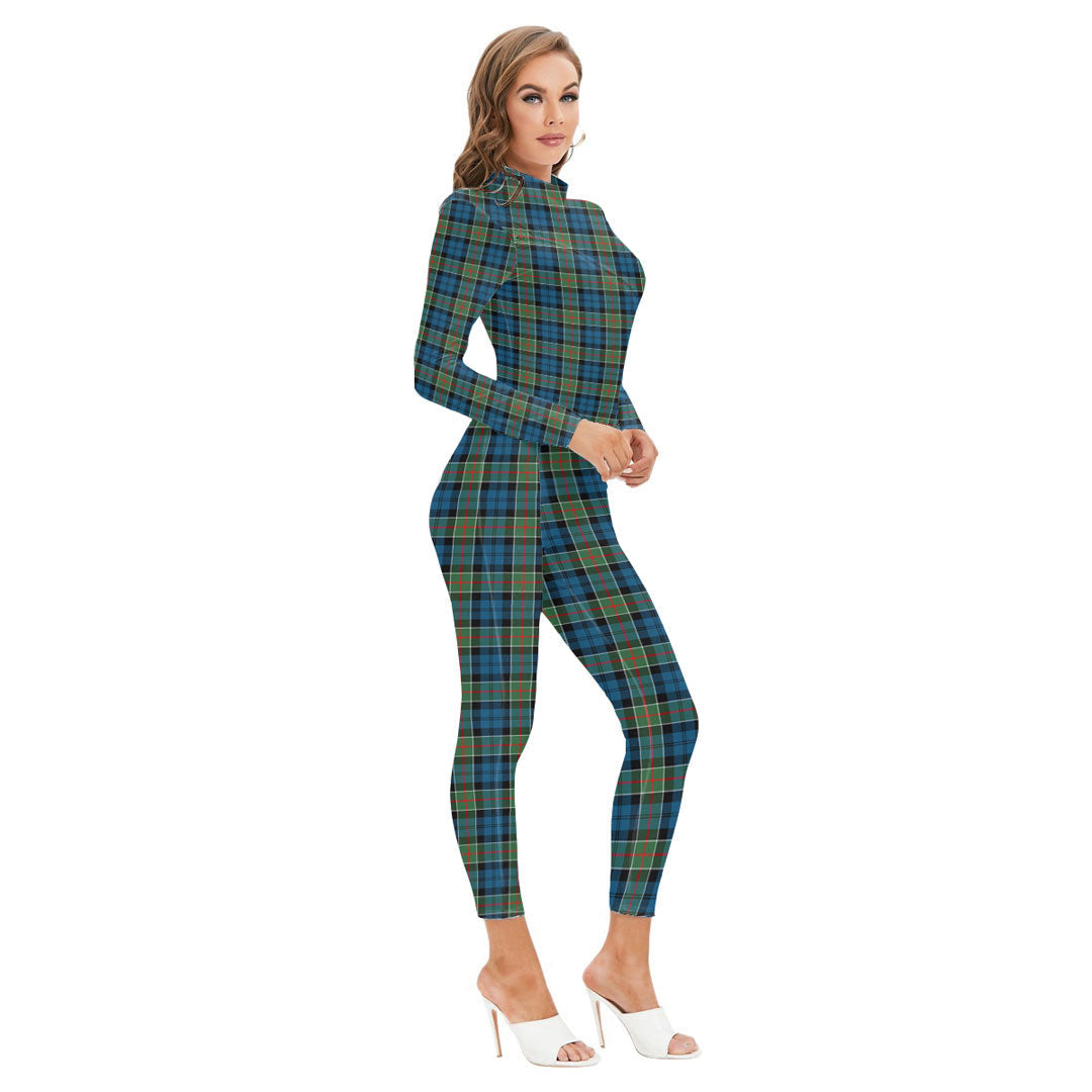 Colquhoun Ancient Tartan Crest Long-sleeved High-neck Jumpsuit