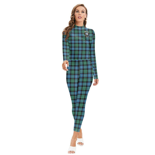 Galbraith Ancient Tartan Crest Long-sleeved High-neck Jumpsuit