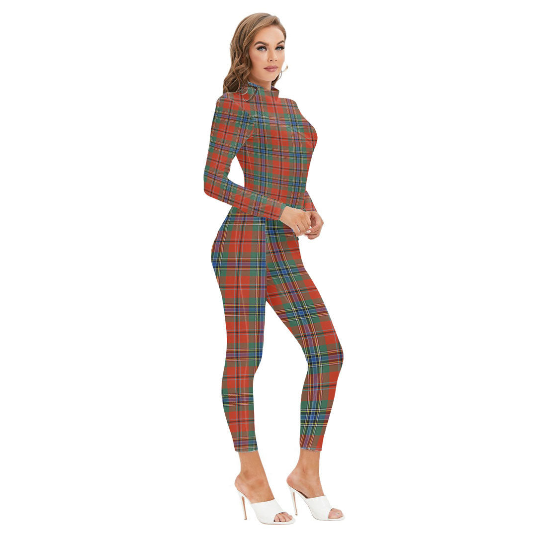 MacLean of Duart Ancient Tartan Crest Long-sleeved High-neck Jumpsuit