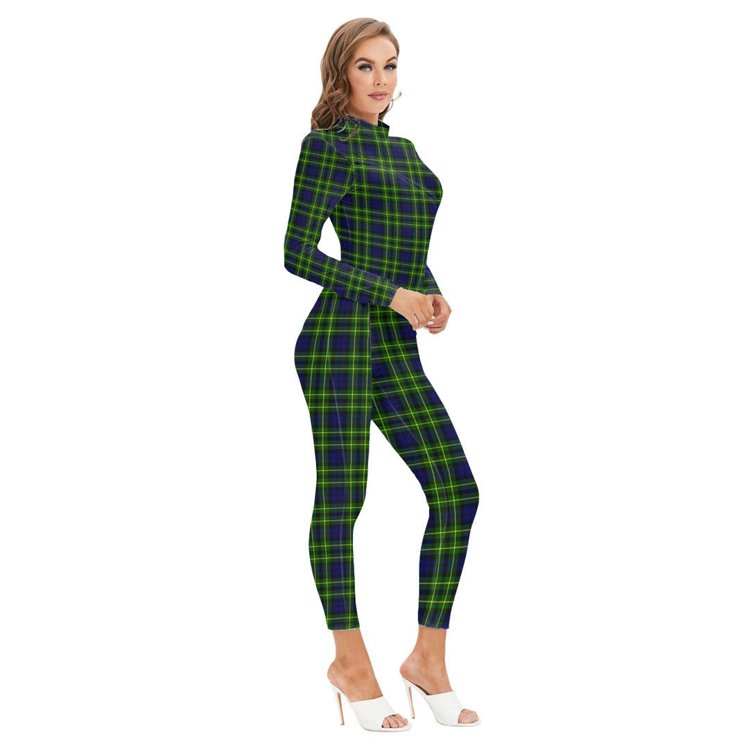 Campbell of Breadalbane Modern Tartan Crest Long-sleeved High-neck Jumpsuit