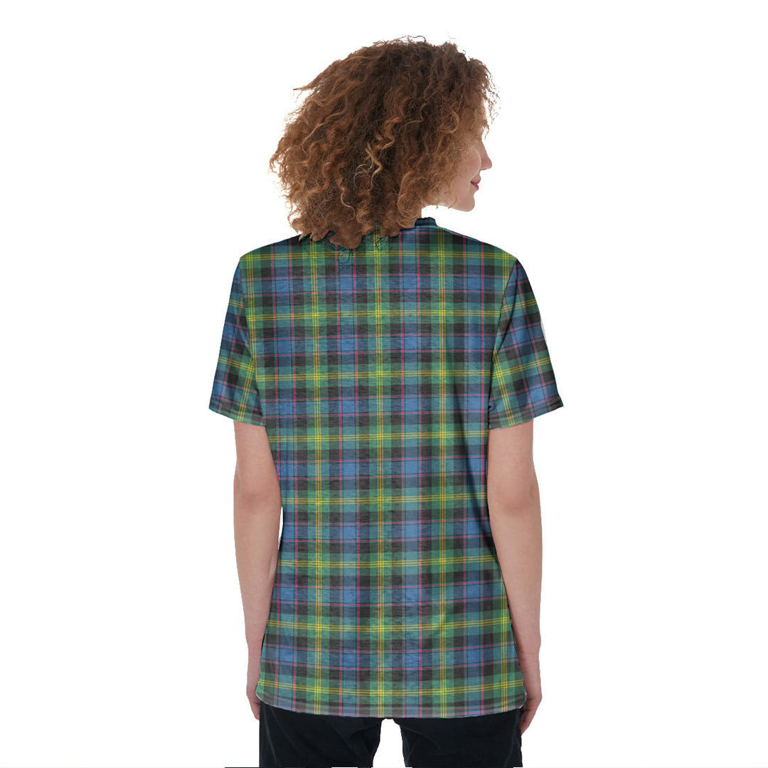 Watson Ancient Tartan Crest V-Neck String Short Sleeve Shirt