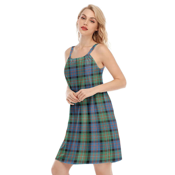 MacDonnell of Glengarry Ancient Tartan Plaid O-neck Cami Dress