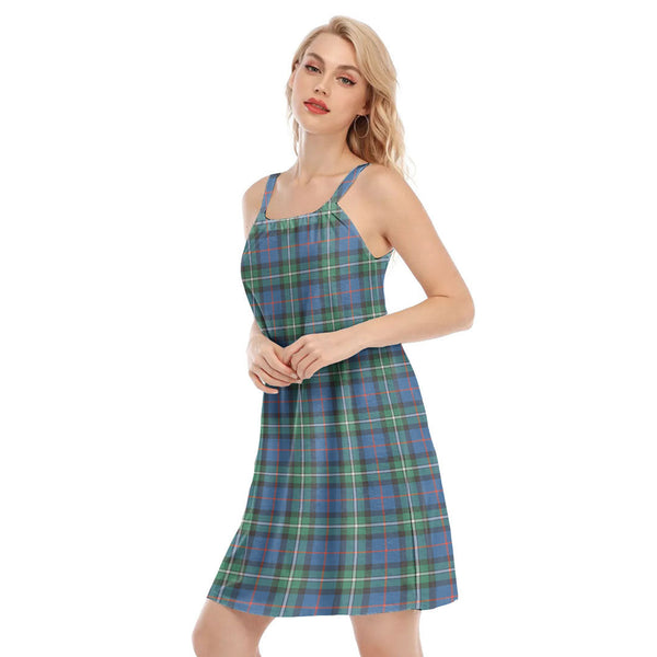 MacPhail Hunting Ancient Tartan Plaid O-neck Cami Dress