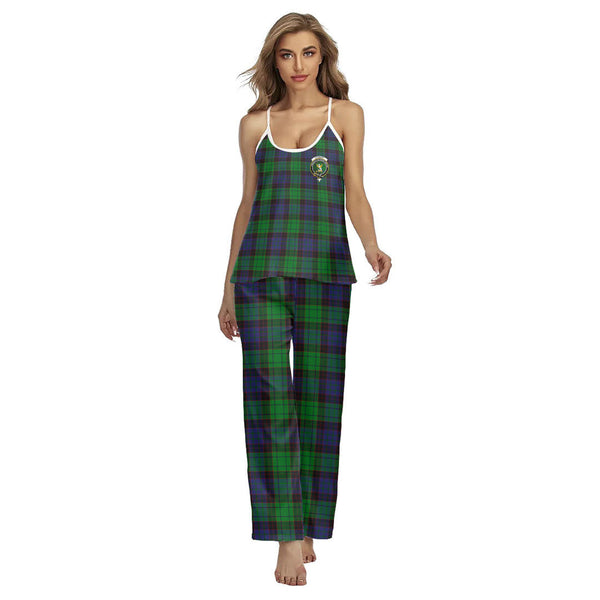Stewart Old Modern Tartan Crest Cami Pajamas Sets