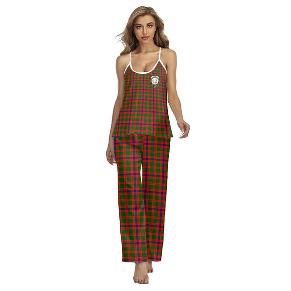 Skene Modern Tartan Crest Cami Pajamas Sets