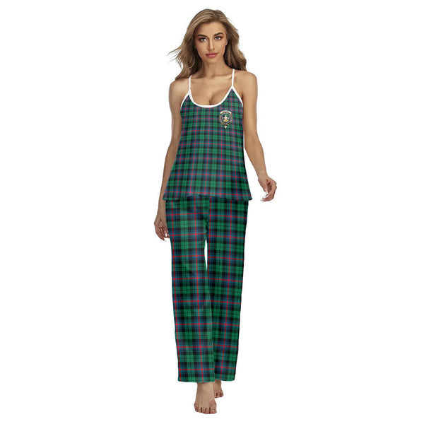 Urquhart Broad Red Ancient Tartan Crest Cami Pajamas Sets