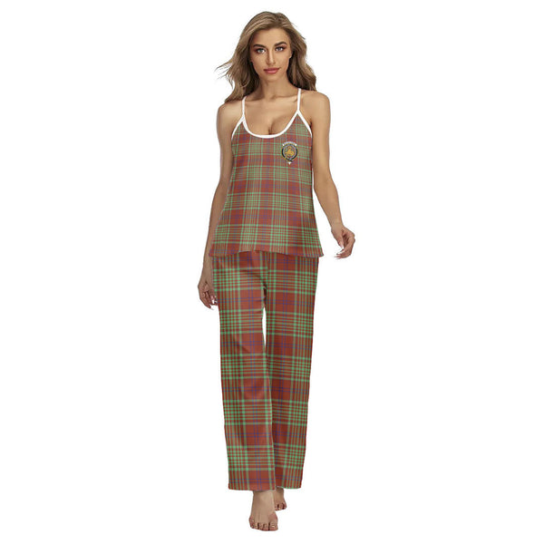 MacGillivray Hunting Ancient Tartan Crest Cami Pajamas Sets