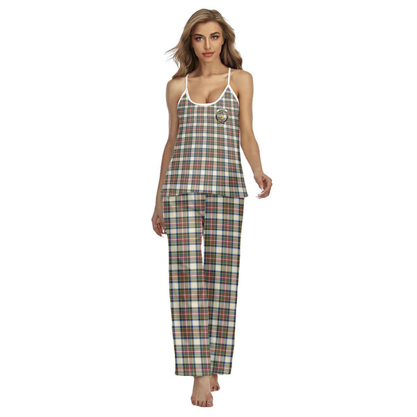 Stewart Dress Ancient Tartan Crest Cami Pajamas Sets