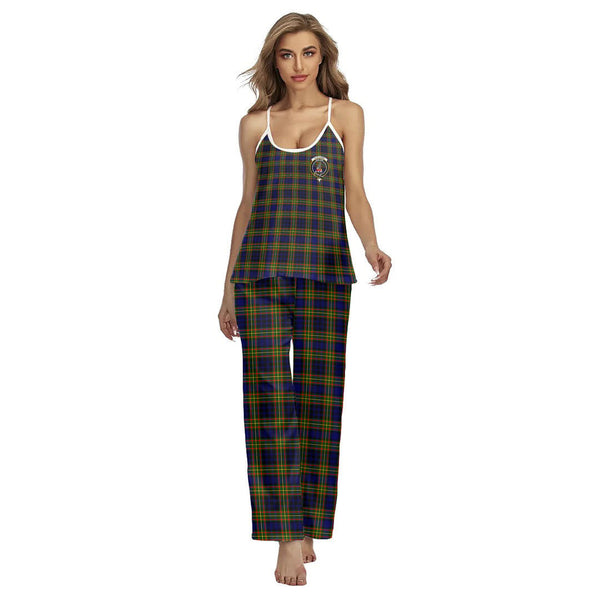 Clelland Modern Tartan Crest Cami Pajamas Sets