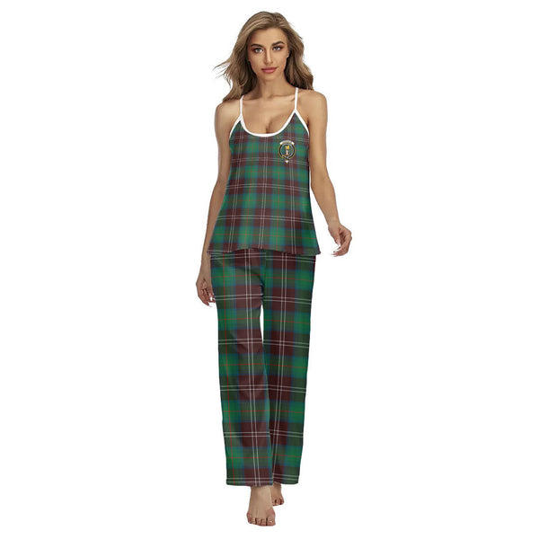 Chisholm Hunting Ancient Tartan Crest Cami Pajamas Sets