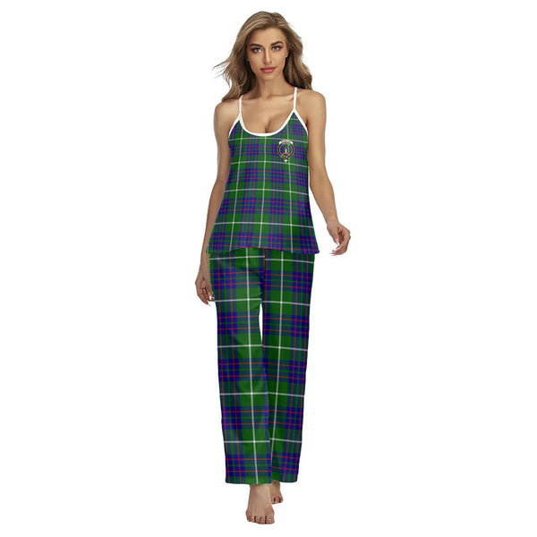 MacIntyre Hunting Modern Tartan Crest Cami Pajamas Sets