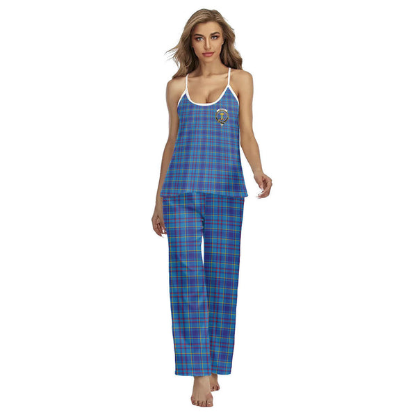 Mercer Modern Tartan Crest Cami Pajamas Sets