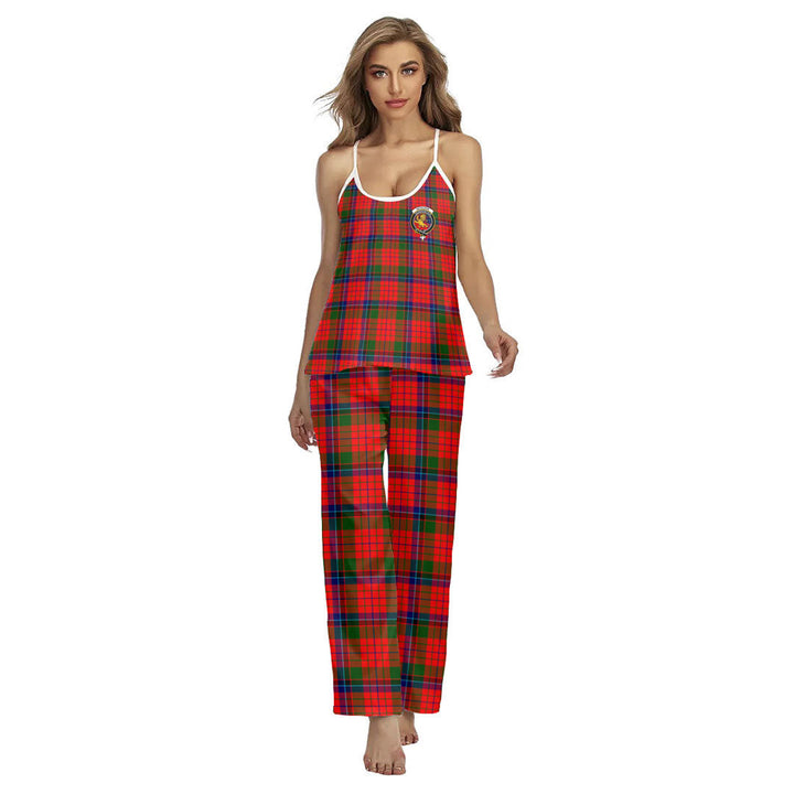Nicolson Modern Tartan Crest Cami Pajamas Sets