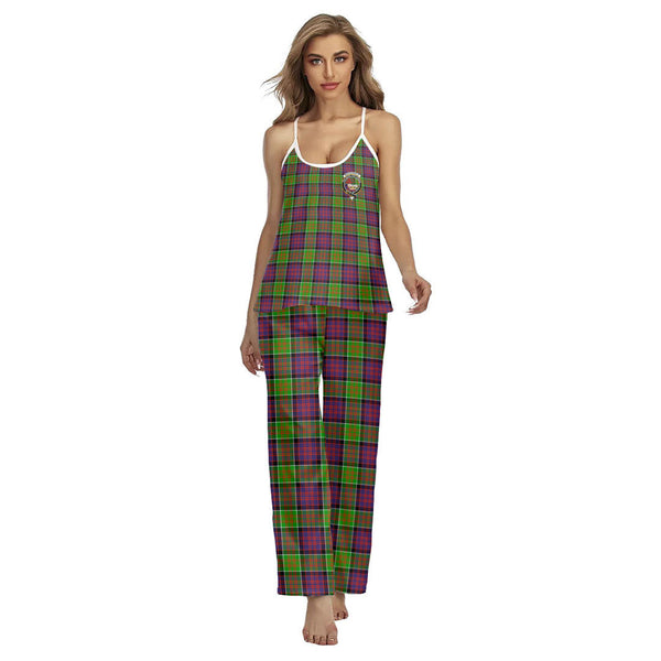 MacDonald of Clanranald Tartan Crest Cami Pajamas Sets