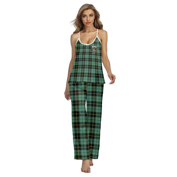 Wallace Hunting Ancient Tartan Crest Cami Pajamas Sets