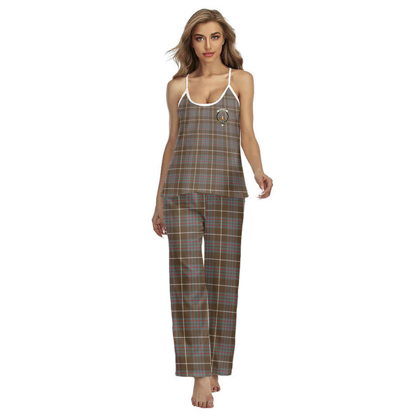 MacIntyre Hunting Weathered Tartan Crest Cami Pajamas Sets