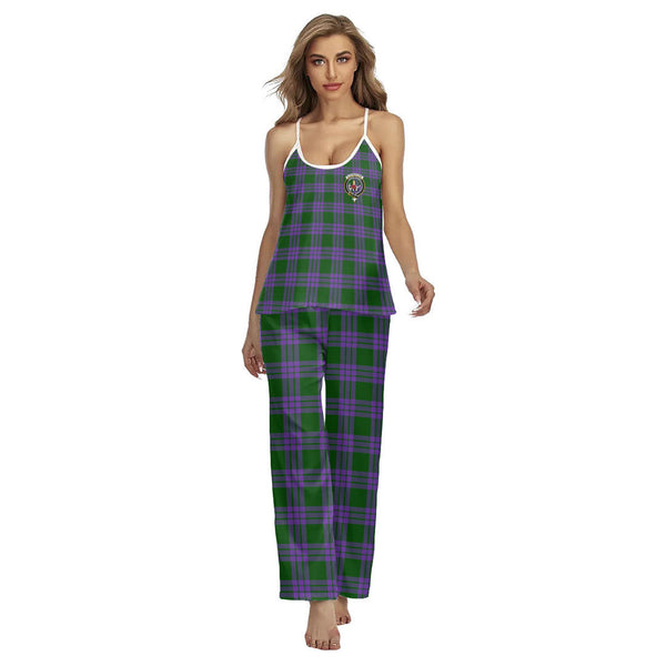 Elphinstone Tartan Crest Cami Pajamas Sets
