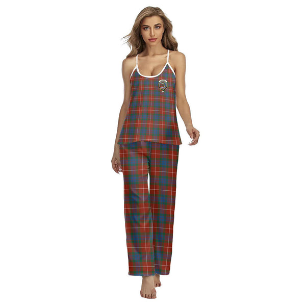 Fraser Ancient Tartan Crest Cami Pajamas Sets