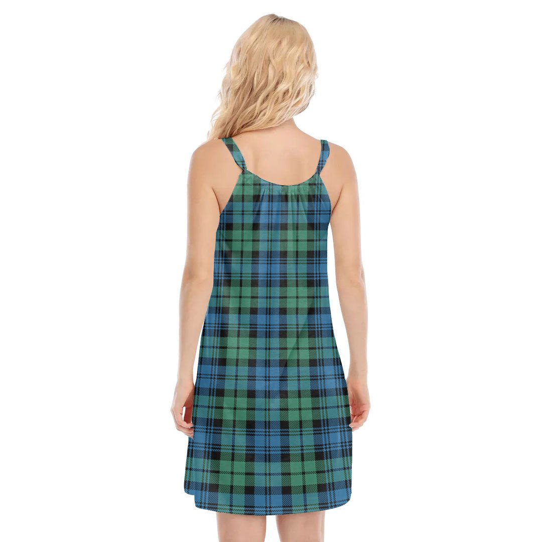 Campbell Ancient 01 Tartan Plaid O-neck Cami Dress