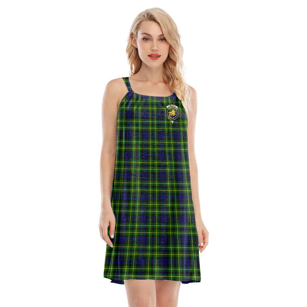 Campbell of Breadalbane Modern Tartan Crest O-neck Cami Dress