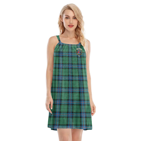 Armstrong Ancient Tartan Crest O-neck Cami Dress