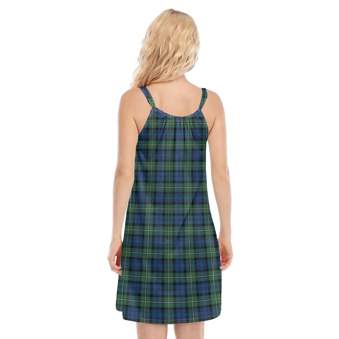 Forbes Ancient Tartan Crest O-neck Cami Dress