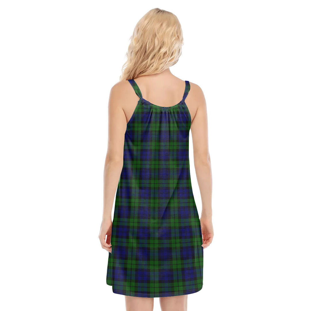 Campbell Modern Tartan Crest O-neck Cami Dress