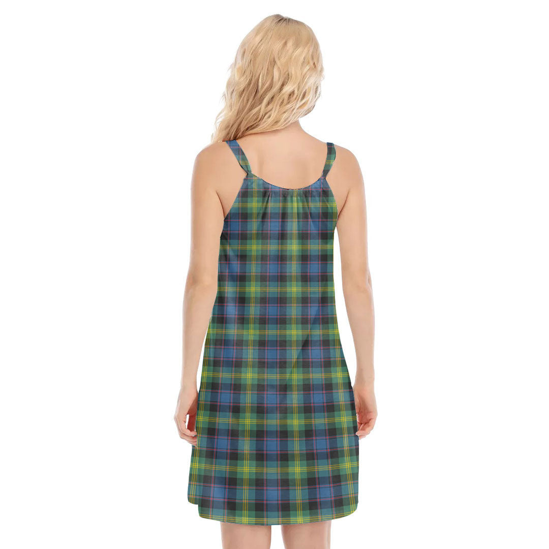 Watson Ancient Tartan Crest O-neck Cami Dress