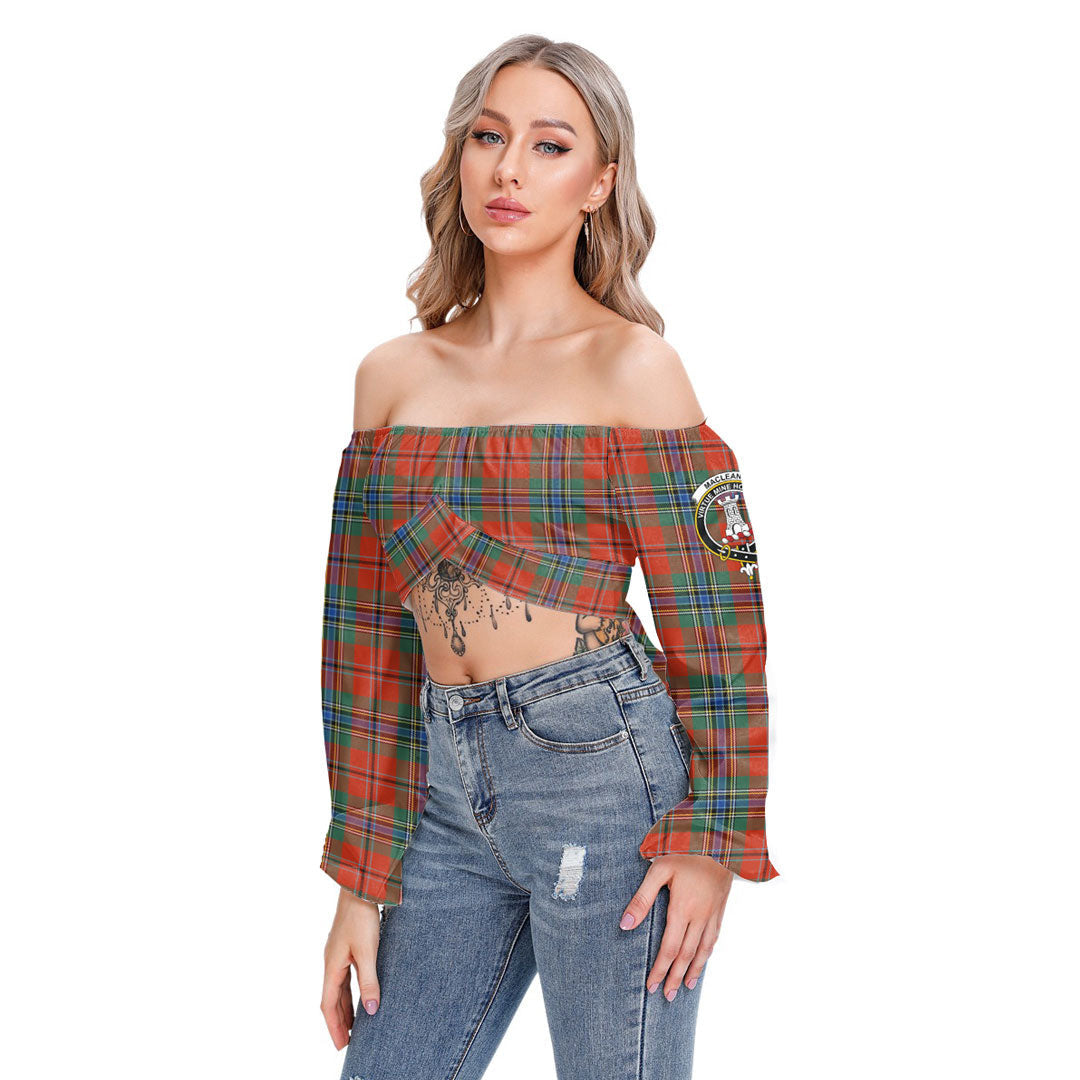 MacLean of Duart Ancient Tartan Crest Cropped Tube Top Long Sleeve