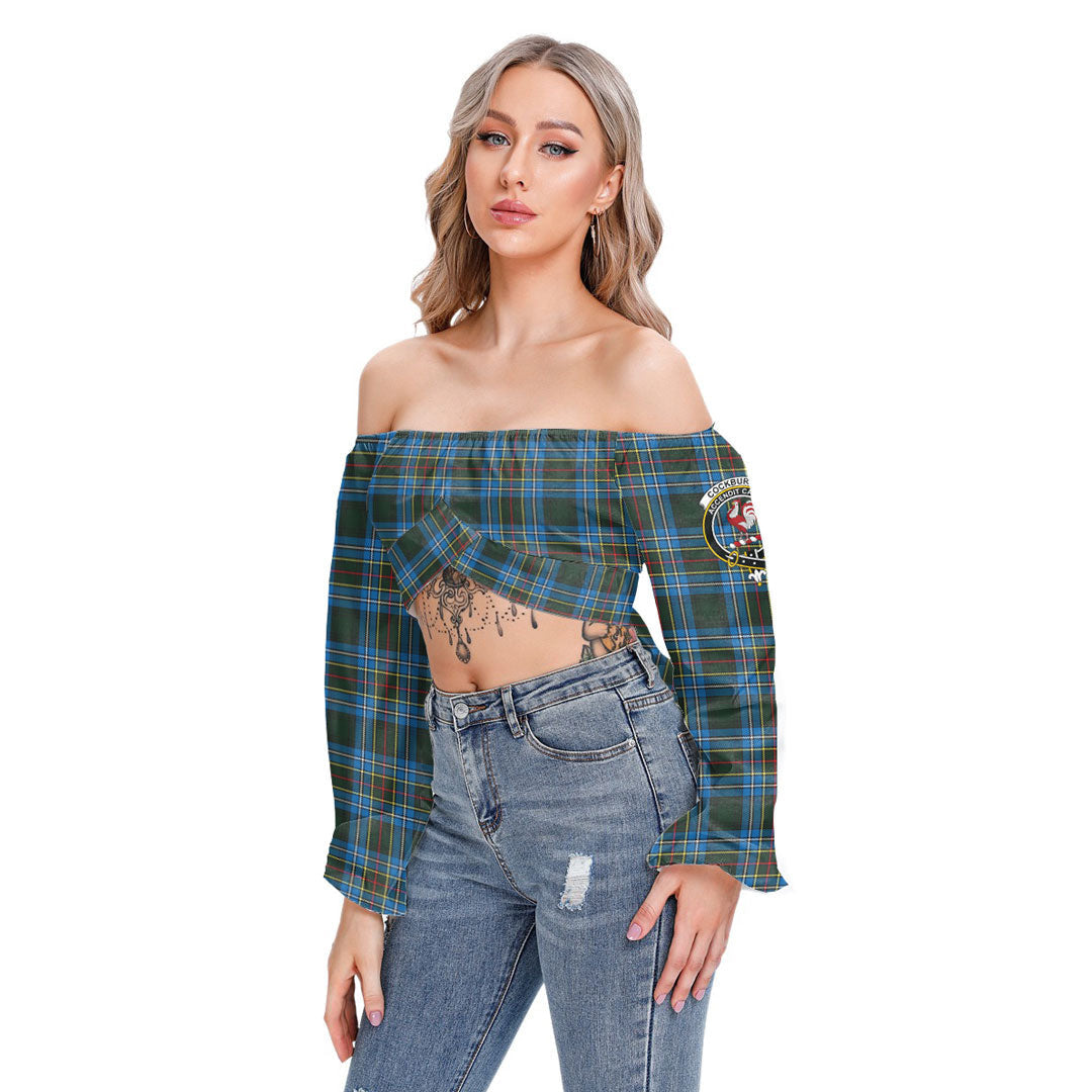 Cockburn Modern Tartan Crest Cropped Tube Top Long Sleeve