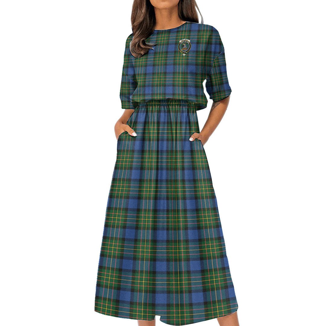 MacLaren Ancient Tartan Crest Women's Elastic Waist Dress