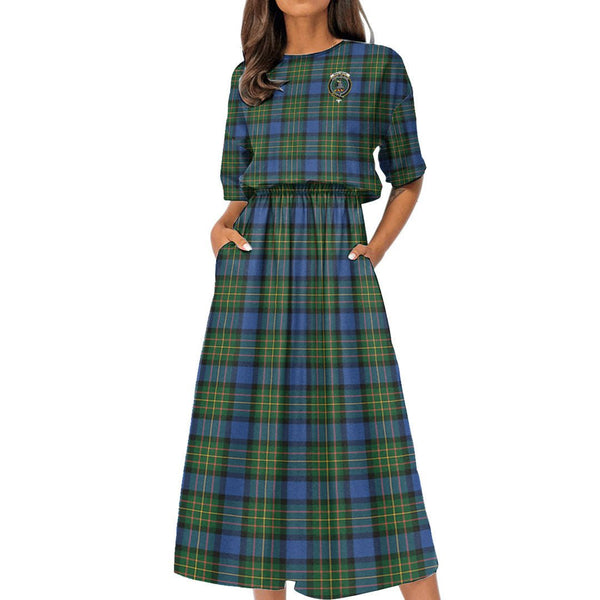 MacLaren Ancient Tartan Crest Women's Elastic Waist Dress