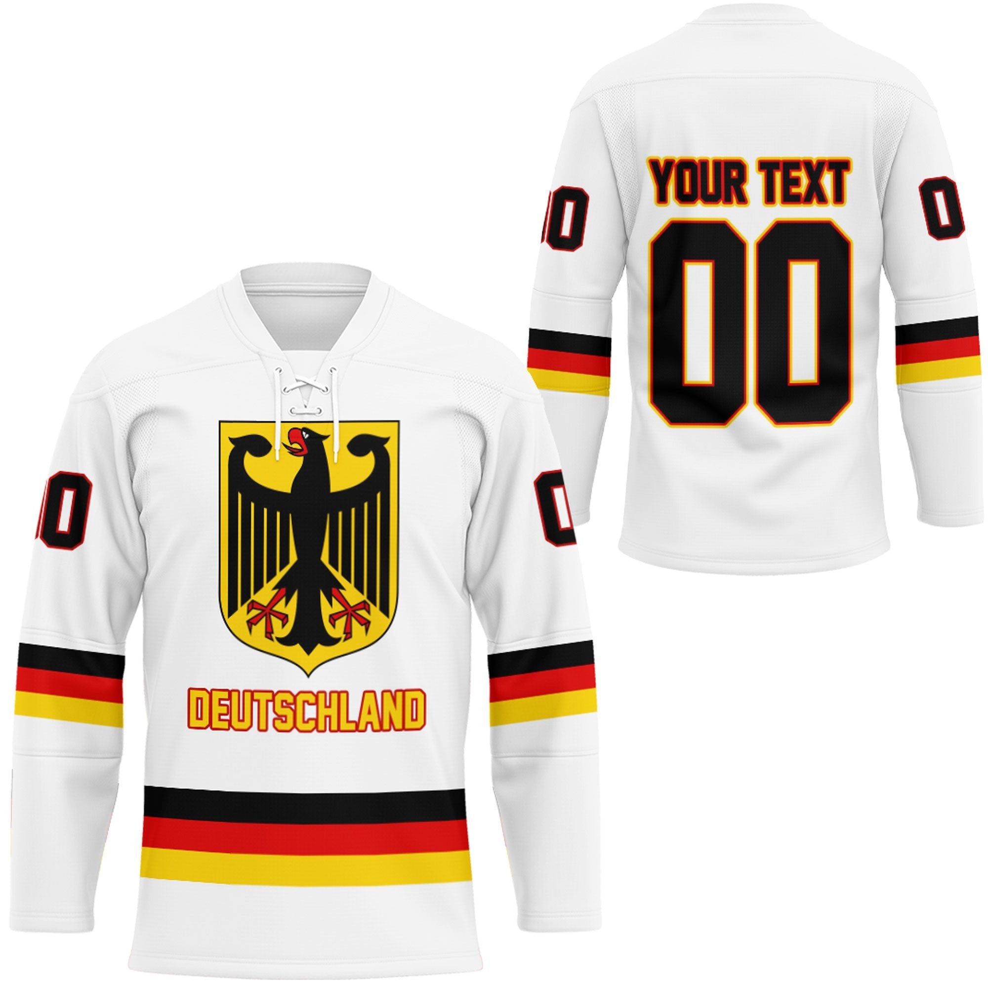 Custom Germany Team Hockey Jersey Style Hockey Jersey