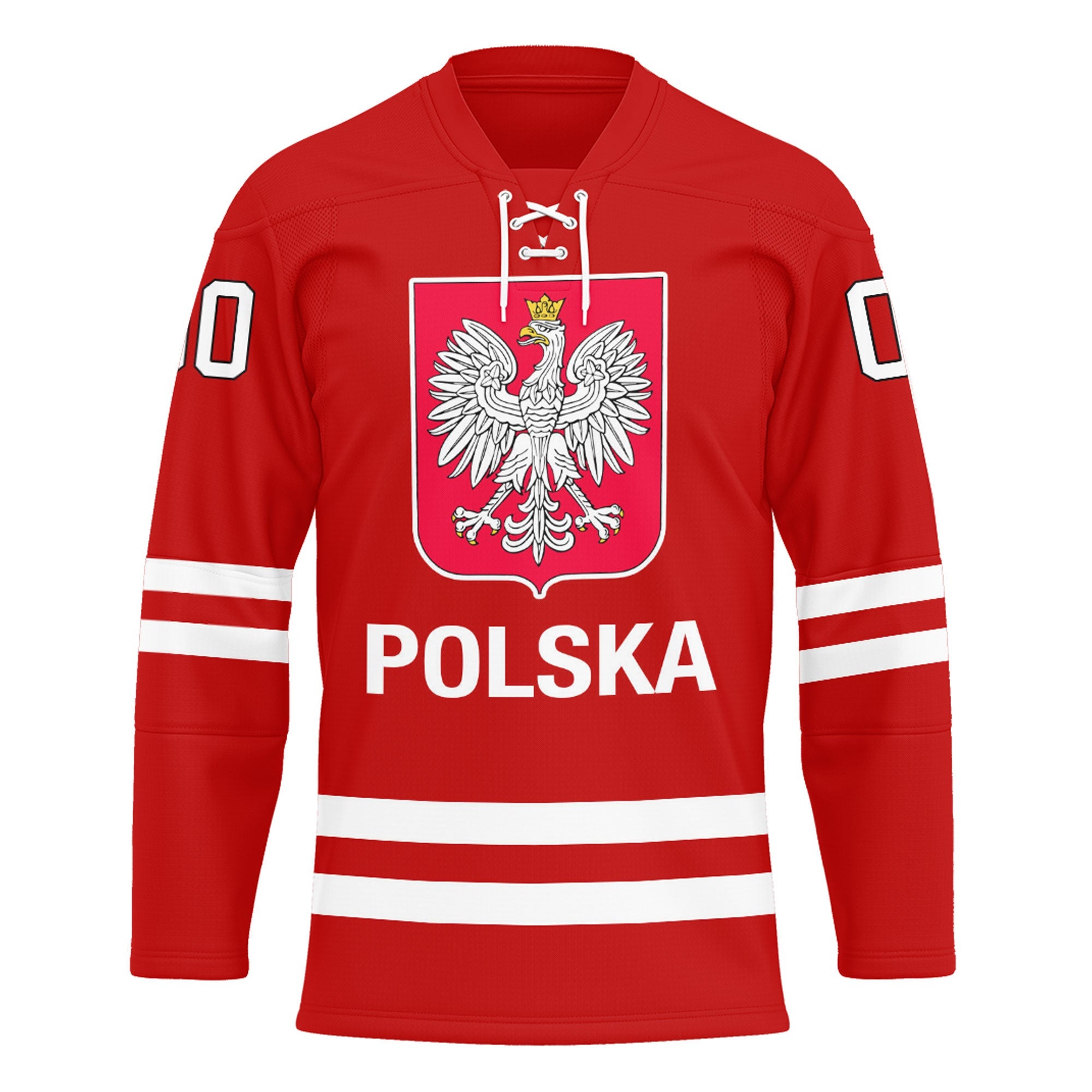 Custom Poland Hockey Jersey Style Hockey Jersey
