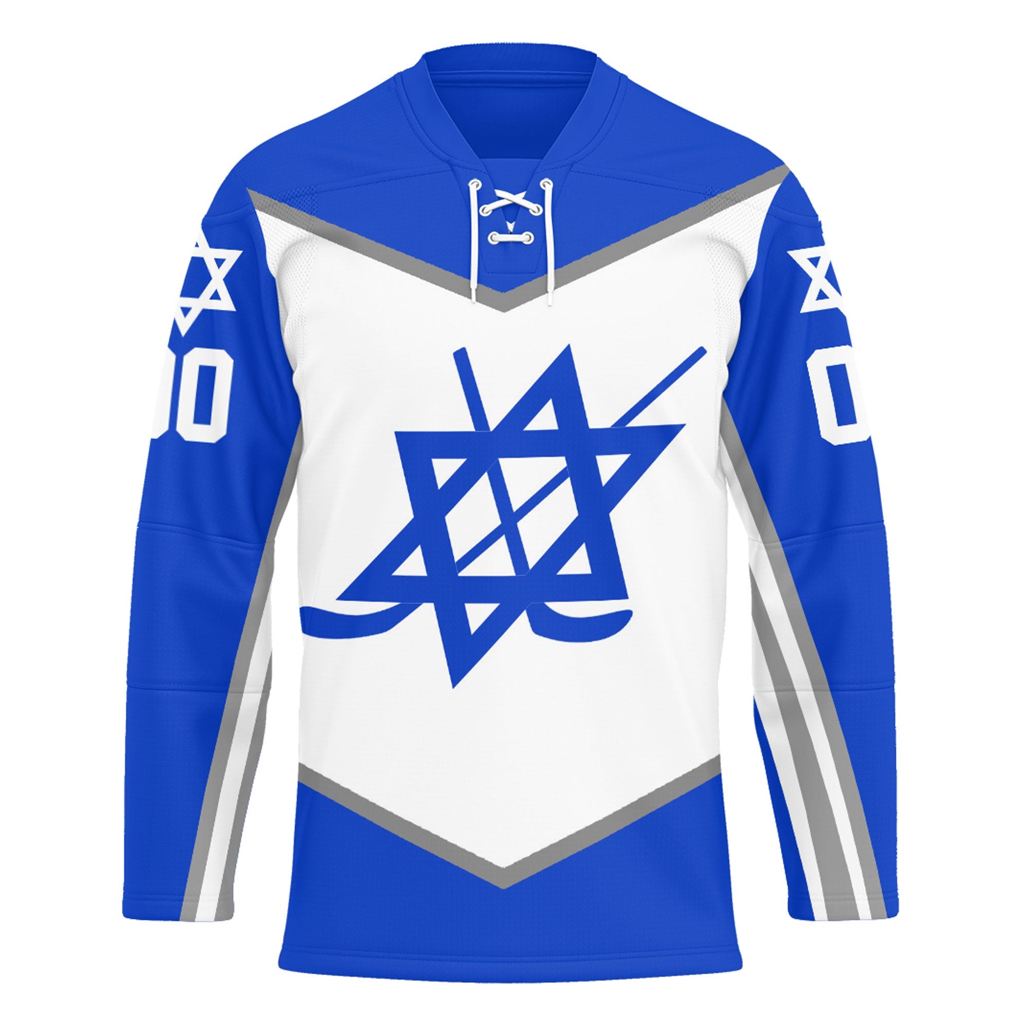 Custom Israel Team Hockey Jersey Style Hockey Jersey