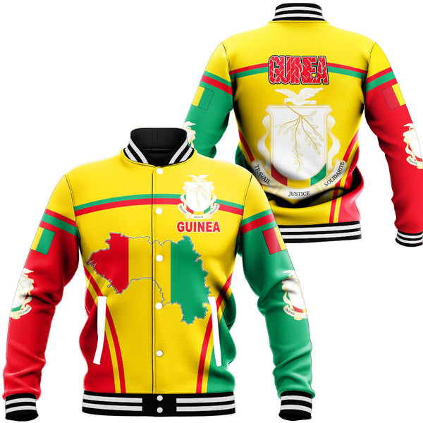 Africa Jacket - Guinea Active Flag Baseball Jacket