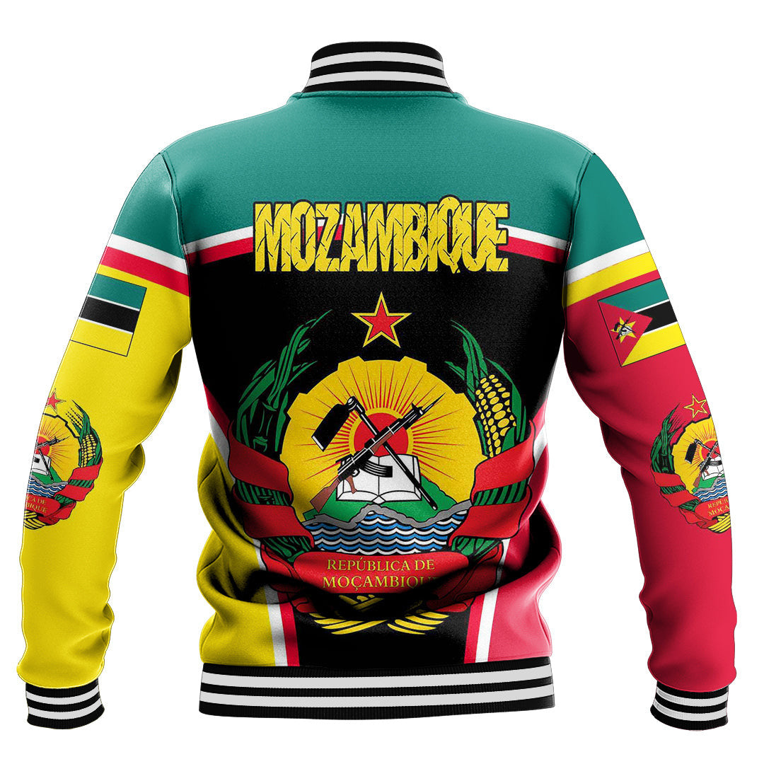 Africa Jacket - Mozambique Active Flag Baseball Jacket