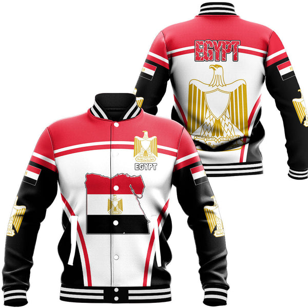 Africa Jacket - Egypt Active Flag Baseball Jacket