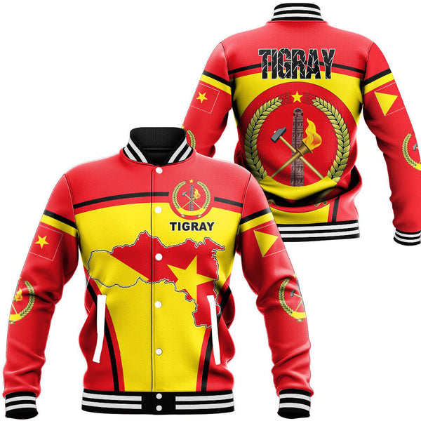 Africa Jacket - Tigray Active Flag Baseball Jacket