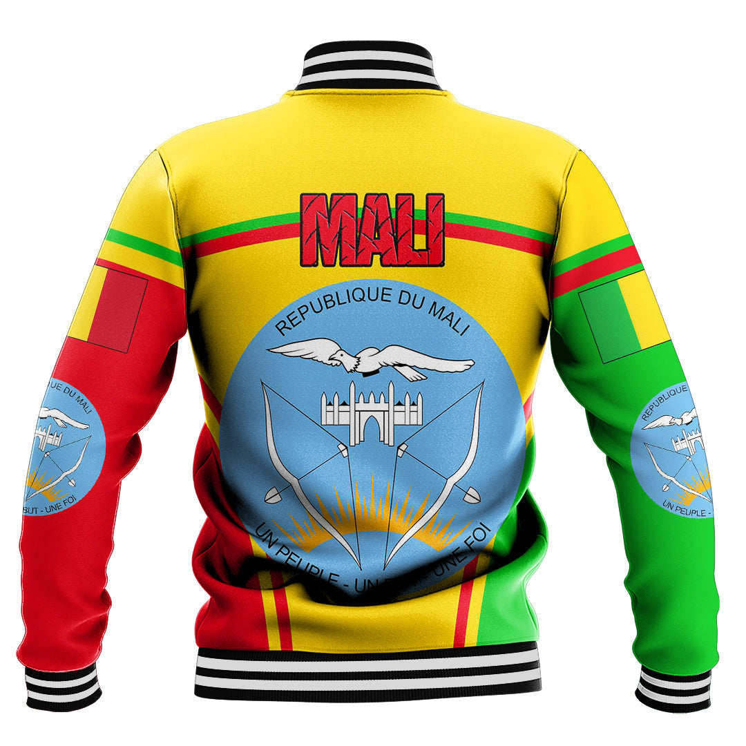 Africa Jacket - Mali Active Flag Baseball Jacket