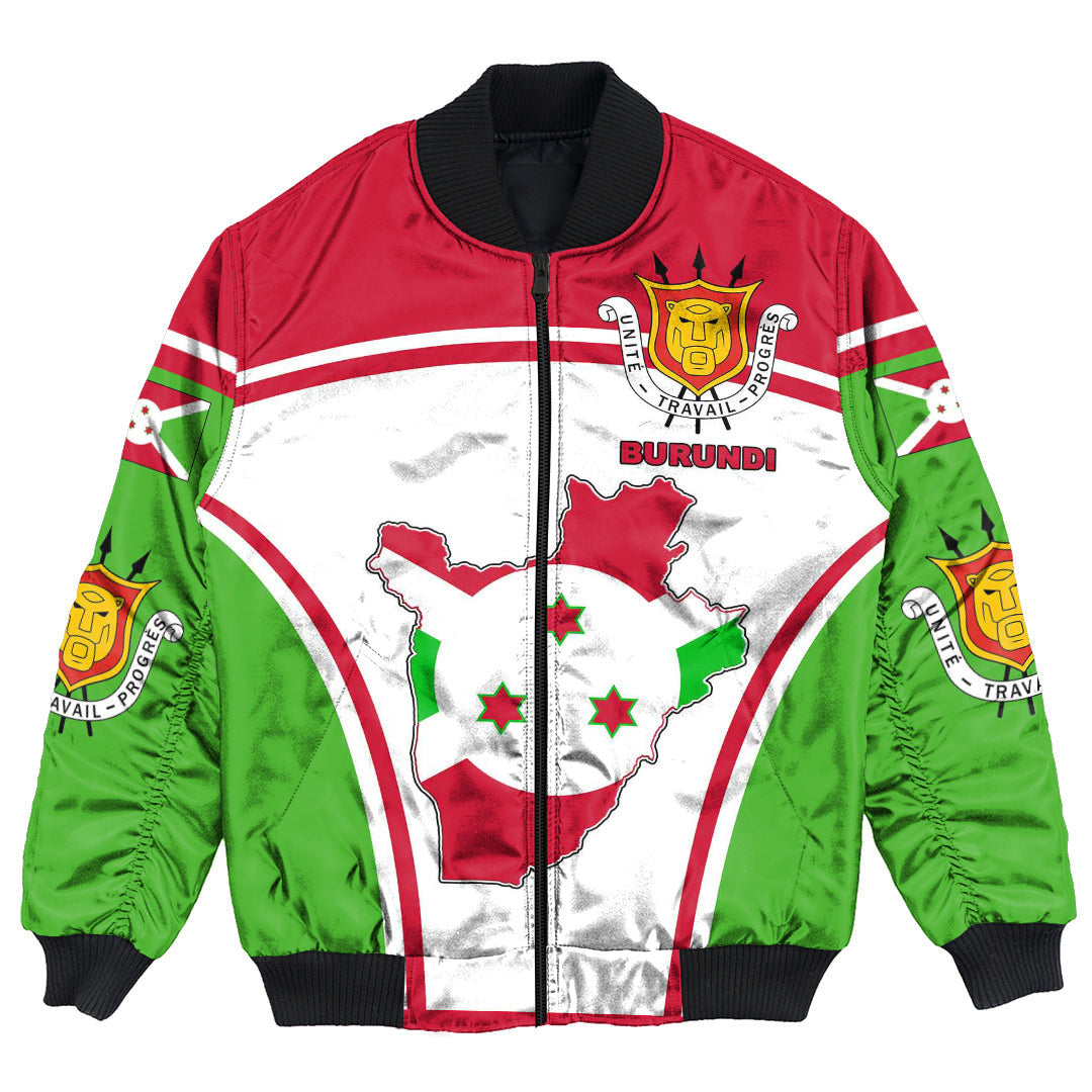 Burundi Active Flag Bomber Jacket